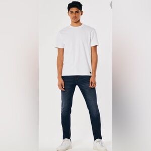 Hollister Men's Dark Blue Skinny Jeans